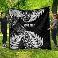 New Zealand Rugby Pacific Personalised Quilt All Black Maori Pasifika Fern Pattern
