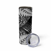 New Zealand Rugby Pacific Personalised Skinny Tumbler All Black Maori Pasifika Fern Pattern