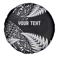 New Zealand Rugby Pacific Personalised Spare Tire Cover All Black Maori Pasifika Fern Pattern