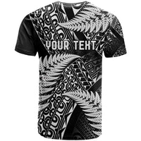 New Zealand Rugby Pacific Personalised T Shirt All Black Maori Pasifika Fern Pattern
