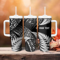 New Zealand Rugby Pacific Personalised Tumbler With Handle All Black Maori Pasifika Fern Pattern
