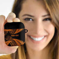 New Zealand Rugby Pacific Personalised AirPods Case All Gold Maori Pasifika Fern Pattern LT9 Gold - Polynesian Pride