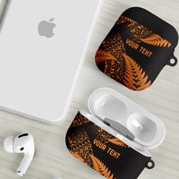 New Zealand Rugby Pacific Personalised AirPods Case All Gold Maori Pasifika Fern Pattern LT9 - Polynesian Pride