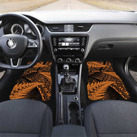 New Zealand Rugby Pacific Personalised Car Mats All Gold Maori Pasifika Fern Pattern