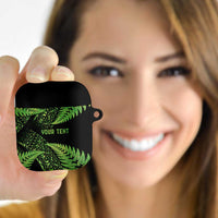 New Zealand Rugby Pacific Personalised AirPods Case All Lime Maori Pasifika Fern Pattern LT9 Lime - Polynesian Pride