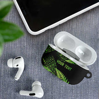 New Zealand Rugby Pacific Personalised AirPods Case All Lime Maori Pasifika Fern Pattern LT9 - Polynesian Pride