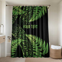 New Zealand Rugby Pacific Personalised Bathroom Set All Lime Maori Pasifika Fern Pattern - Polynesian Pride