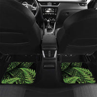 New Zealand Rugby Pacific Personalised Car Mats All Lime Maori Pasifika Fern Pattern