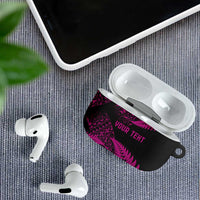 New Zealand Rugby Pacific Personalised AirPods Case All Pink Maori Pasifika Fern Pattern LT9 - Polynesian Pride