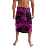 New Zealand Rugby Pacific Personalised Lavalava All Pink Maori Pasifika Fern Pattern