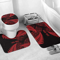 New Zealand Rugby Pacific Personalised Bathroom Set All Red Maori Pasifika Fern Pattern - Polynesian Pride