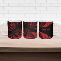 New Zealand Rugby Pacific Personalised Ceramic Mug All Red Maori Pasifika Fern Pattern LT9 - Polynesian Pride