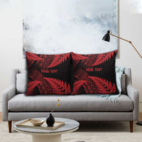 New Zealand Rugby Pacific Personalised Pillow Cover All Red Maori Pasifika Fern Pattern - Polynesian Pride
