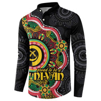 Vanuatu Personalised Button Sweatshirt Aboriginal Dot Paitnting LT9 - Polynesian Pride