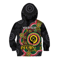 Vanuatu Personalised Kid Hoodie Aboriginal Dot Paitnting LT9 - Polynesian Pride