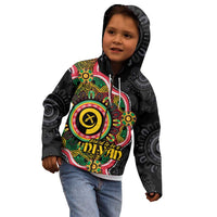 Vanuatu Personalised Kid Hoodie Aboriginal Dot Paitnting LT9 - Polynesian Pride