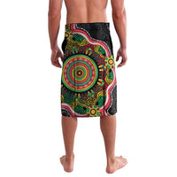 Vanuatu Personalised Lavalava Aboriginal Dot Paitnting - Polynesian Pride