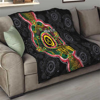 Vanuatu Personalised Quilt Aboriginal Dot Paitnting - Polynesian Pride