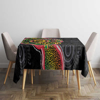Vanuatu Personalised Tablecloth Aboriginal Dot Paitnting LT9 - Polynesian Pride