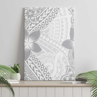 Lotu Tamaiti White Sunday Canvas Wall Art Pacific Plumeria Flowers - White Version LT9 - Polynesian Pride