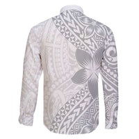 Lotu Tamaiti White Sunday Family Matching Puletasi and Hawaiian Shirt Pacific Plumeria Flowers - White Version