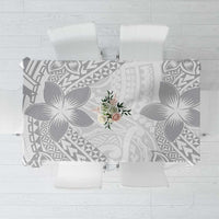 Lotu Tamaiti White Sunday Tablecloth Pacific Plumeria Flowers - White Version LT9 White - Polynesian Pride
