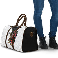 Personalised Papua New Guinea Oro Necklace Travel Bag Black Melanesia Traditional Pattern