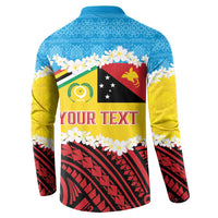 Personalised Torba PNG Forever Button Sweatshirt Polynesian Sand Art - Polynesian Pride