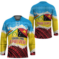 Personalised Torba PNG Forever Hockey Jersey Polynesian Sand Art - Polynesian Pride