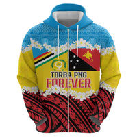 Personalised Torba PNG Forever Hoodie Polynesian Sand Art - Polynesian Pride