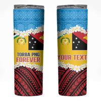 Personalised Torba PNG Forever Skinny Tumbler Polynesian Sand Art LT9 Green - Polynesian Pride