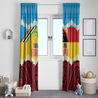 Torba PNG Forever Window Curtain Polynesian Sand Art LT9 - Polynesian Pride
