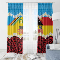 Torba PNG Forever Window Curtain Polynesian Sand Art LT9 - Polynesian Pride