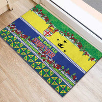 Malampa Fiji Forever Rubber Doormat Tagimoucia Polynesian Sand Drawing - Polynesian Pride
