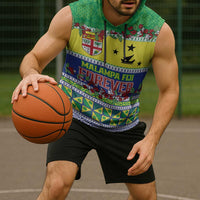 Personalised Malampa Fiji Forever Sleeveless Hoodie Tagimoucia Polynesian Sand Drawing - Polynesian Pride