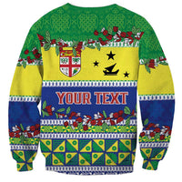 Personalised Malampa Fiji Forever Sweatshirt Tagimoucia Polynesian Sand Drawing - Polynesian Pride