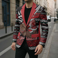 New Zealand Kiwi Santa Christmas Blazer He Wairua Kirihimete - Polynesian Pride