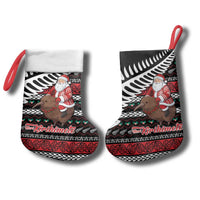 New Zealand Kiwi Santa Christmas Stocking He Wairua Kirihimete - Polynesian Pride