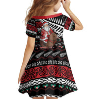 New Zealand Kiwi Santa Christmas Family Matching Long Sleeve Bodycon Dress and Hawaiian Shirt He Wairua Kirihimete - Polynesian Pride