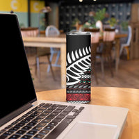 New Zealand Kiwi Santa Christmas Skinny Tumbler He Wairua Kirihimete - Polynesian Pride