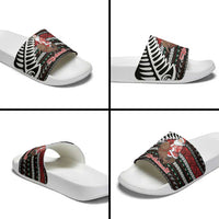 New Zealand Kiwi Santa Christmas Slide Sandals He Wairua Kirihimete - Polynesian Pride
