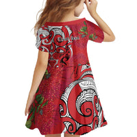 Personalised New Zealand Koru Pohutukawa Family Matching Off Shoulder Maxi Dress and Hawaiian Shirt Meri Kirihimete Aroha for Christmas - Polynesian Pride