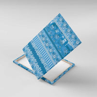 Hawaiian Hibiscus Honu Canvas Wall Art Blue Mele Kalikimaka Palaka Spirit - Polynesian Pride