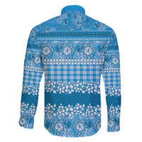 Hawaiian Hibiscus Honu Family Matching Puletasi and Hawaiian Shirt Blue Mele Kalikimaka Palaka Spirit - Polynesian Pride