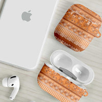 Hawaiian Hibiscus Honu AirPods Case Gold Mele Kalikimaka Palaka Spirit LT9 - Polynesian Pride