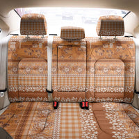 Hawaiian Hibiscus Honu Back Car Seat Cover Gold Mele Kalikimaka Palaka Spirit - Polynesian Pride