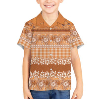 Hawaiian Hibiscus Honu Family Matching Puletasi and Hawaiian Shirt Gold Mele Kalikimaka Palaka Spirit - Polynesian Pride