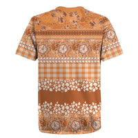 Hawaiian Hibiscus Honu Rugby Jersey Gold Mele Kalikimaka Palaka Spirit LT9 - Polynesian Pride