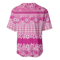 Hawaiian Hibiscus Honu Baseball Jersey Pink Mele Kalikimaka Palaka Spirit LT9 - Polynesian Pride