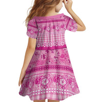 Hawaiian Hibiscus Honu Family Matching Puletasi and Hawaiian Shirt Pink Mele Kalikimaka Palaka Spirit - Polynesian Pride